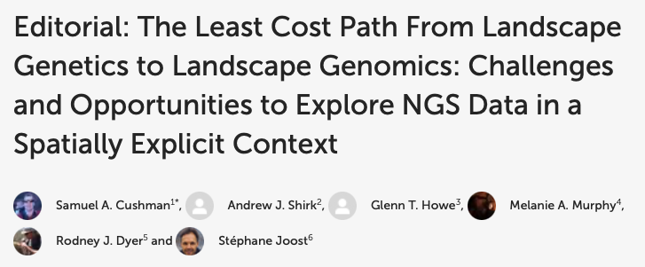 The Least Cost Path From Landscape Genetics to Landscape Genomics: Challenges and Opportunities to Explore NGS Data in a Spatially Explicit Context